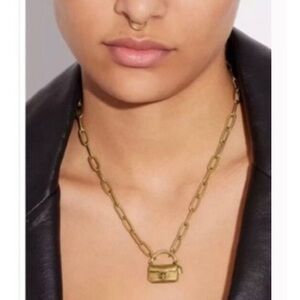 Coach Gold-Tone Chain Necklace